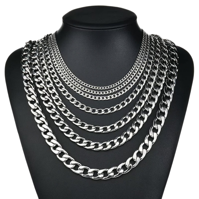 Cuban Link Chain 12Mm - Kalung Rantai Kuba Baja Tahan Karat