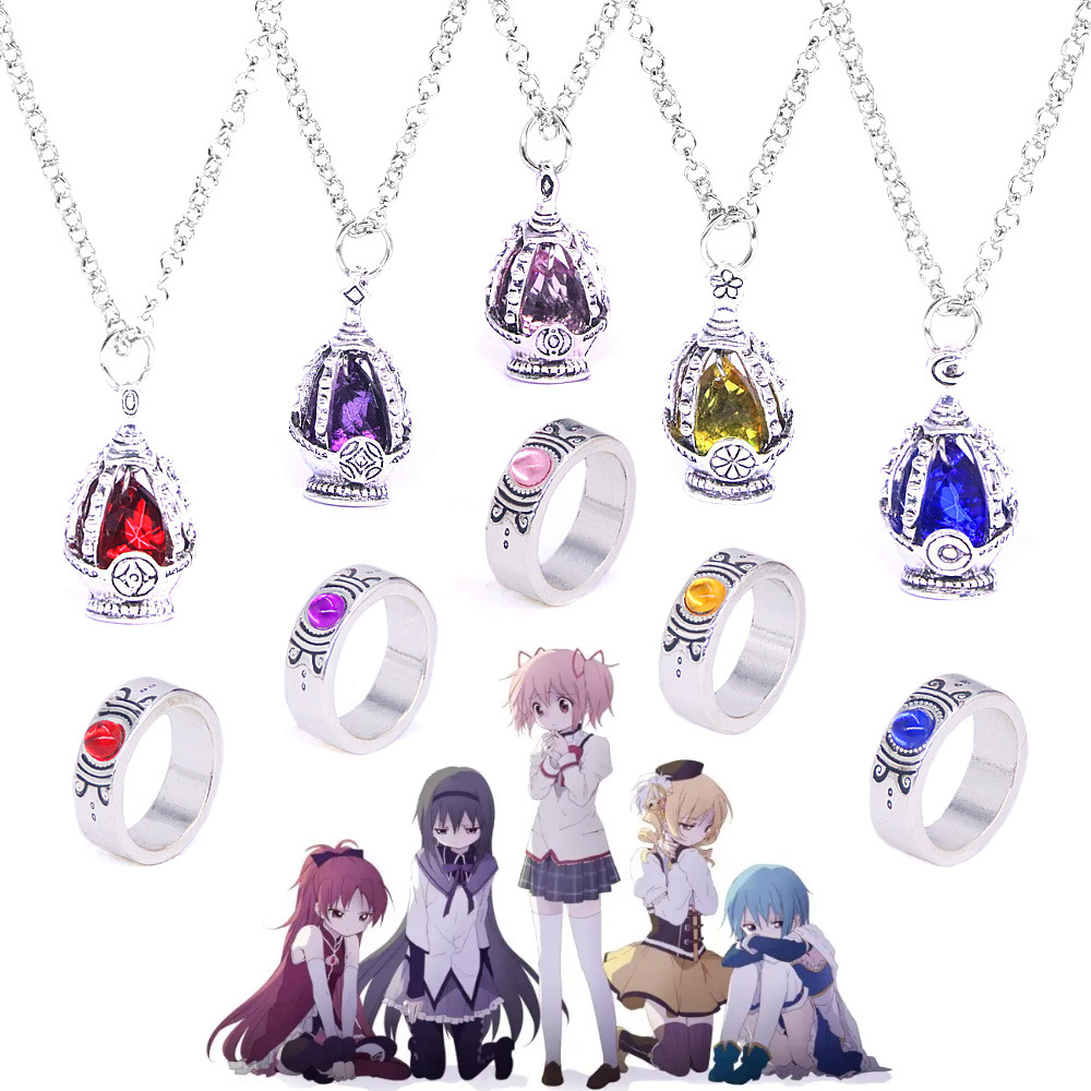 Anime Puella Magi Madoka Cospl - Heart Locket Necklace Photo ulasan dan harga