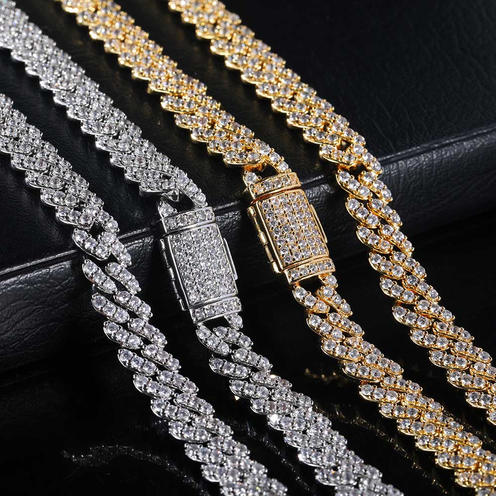 Kalung Wanita Zirkon 8MM1Row,  - Cuban Link Chain 12Mm ulasan dan harga