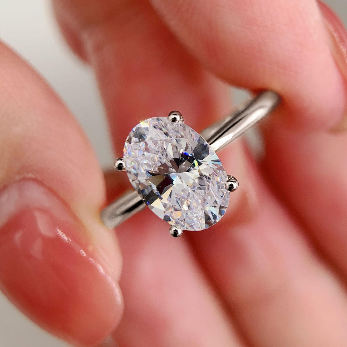 Cincin Pertunangan Moissanite  - Moissanite Engagement Ring 1 Carat ulasan dan harga
