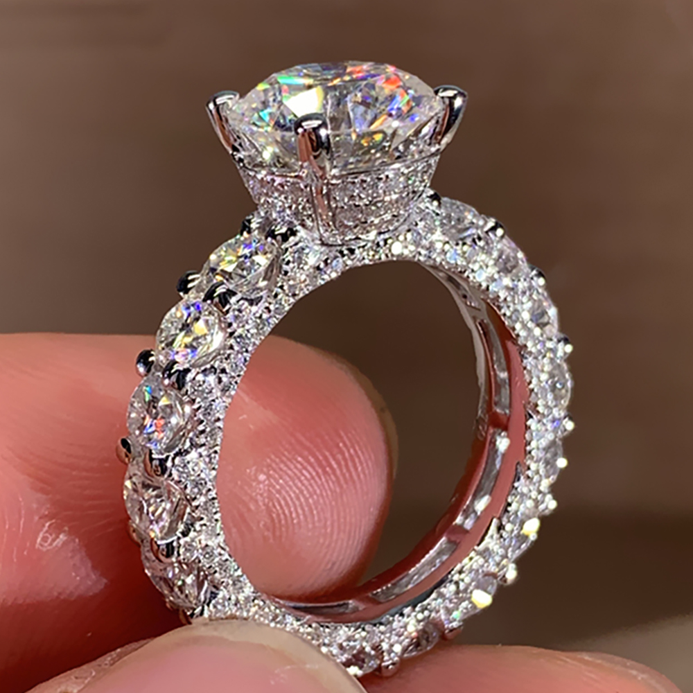 Cincin Pertunangan Pesta Perni - Moissanite Engagement Ring 1 Carat ulasan dan harga