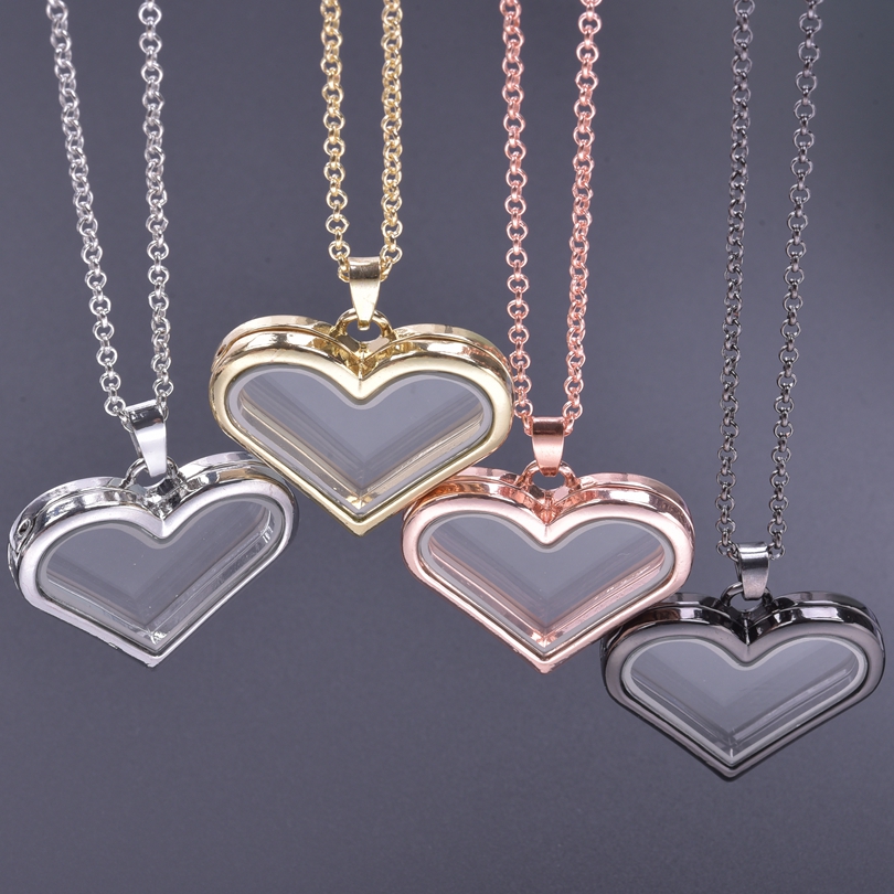 1 buah Y2K perempuan Hati cint - Heart Locket Necklace Photo ulasan dan harga