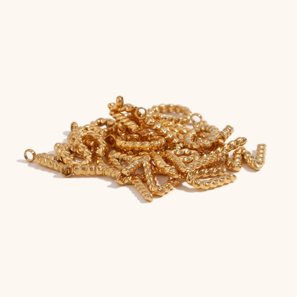 Kalung Huruf 3D Personalisasi, - Initial Letter Necklace 18K Gold ulasan dan harga