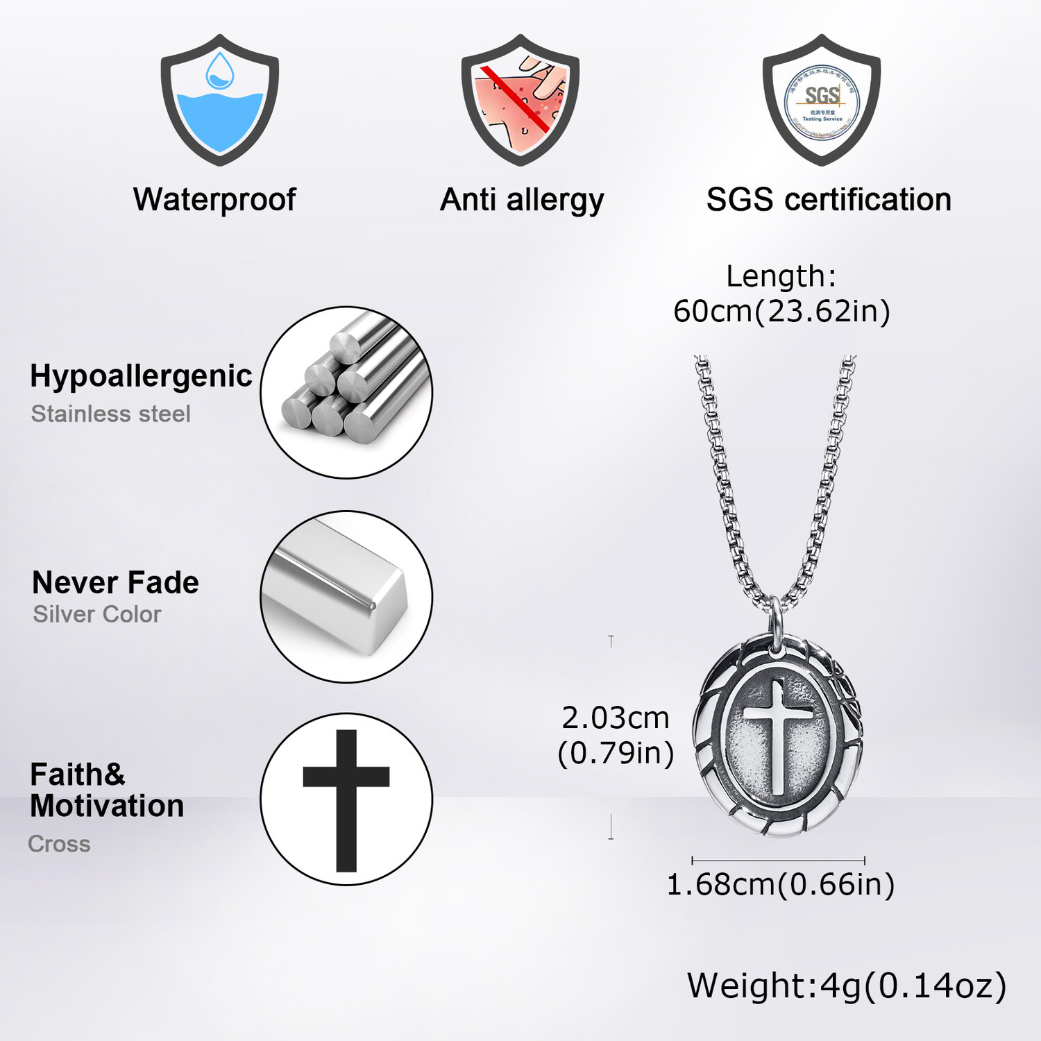 Kalung Salib Hip Hop Punk untu - Cuban Link Chain 12Mm ulasan dan harga