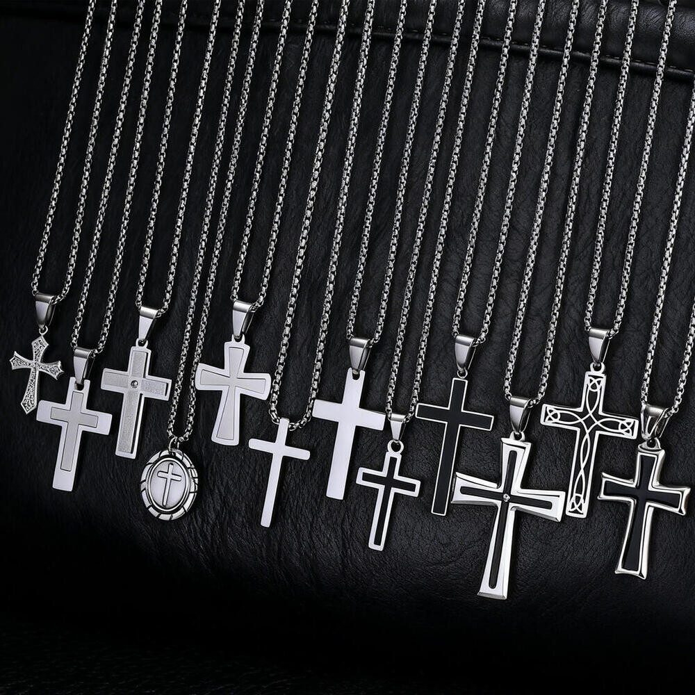 Kalung Salib Hip Hop Punk untu - Cuban Link Chain 12Mm ulasan dan harga